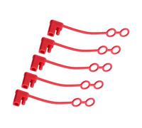 Limtula SAE Solar Cable Cover | 2 Pin Red End Protector, Five Pack Plug Cap, Motorcycle Charging Connector Guard, Compact Wiring Organizer, Travel