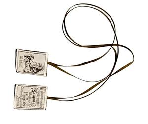 Limtula Scapular Our Lady of Mount Devotional Rosary Catholic Necklace for Women Men Religious Ceremonies Inseparable Rosary