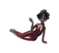 Limtula Scented Stick Holder Resin Lying Lady Figurine Ornament Tabletop Bookshelf Mantels Display Side Lying Woman Diffuser