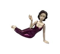 Limtula Scented Stick Holder Resin Lying Lady Figurine Ornament Tabletop Bookshelf Mantels Display Side Lying Woman Diffuser