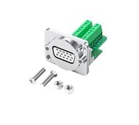 Limtula Screw Mount DB9Pin HDB15 VGA Interfaces Module Copper Pins for Stable Connection Without Welding
