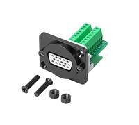 Limtula Screw Mount DB9Pin HDB15 VGA Interfaces Module Copper Pins for Stable Connection Without Welding