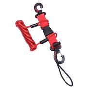 Limtula Scubas Diving Coiled Lanyard Quick Release Clip Heavy Duty Antilost Underwater Spring Coiled Camera Strap For Dive Light Pool Accessories