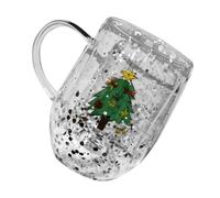 Limtula Seasonal Double Walled Drinking Cup 300ml, Star Tree with Hand