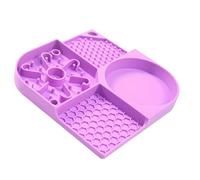 Limtula Silicone Food Puzzle Slow Feeder Bowl for Dog, Purple | Washable AntiChoke Feeding Mat Promotes Health Eating Speed Controlled Feeding Use Indoor Engagement Mental