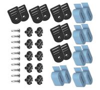 Limtula Solar Blanket Reel Strap Set for Pool Roller, 10 Blue Nylon Straps with Black Molded Buckles for Solar Blanket Storage and Backyard Pools Backyard Hardware Outdoor Strap Fastener