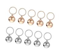 Limtula Sound Charms for Pet Collars | 10 Pack Copper Sound Accessory Set with Split Fasteners, Gold and Silver Collar Pieces for Cats and Small Dogs