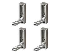 Limtula Space Saving Concealed Wall Hook Foldable Mounted Retractable 4pcs for Closet & Bathroom Use Metal Hook