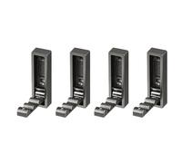 Limtula Space Saving Concealed Wall Hook Foldable Mounted Retractable 4pcs for Closet & Bathroom Use Metal Hook
