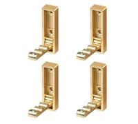 Limtula Space Saving Concealed Wall Hook Foldable Mounted Retractable 4pcs for Closet & Bathroom Use Metal Hook