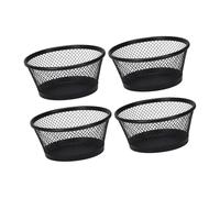 Limtula Stable Round Metal Organizers Holders with Antislip Bottom for Holding Paper Clips Thumbtacks on Desk At Home or Offices Desk Round Holders