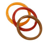 Limtula Stackable Resin Bracelets for Women, 3 Piece Round Bangle Set with Smooth Jewelry, Commuting Outfits Resin Bangles Round Stack Women Wrist Jewelry Wristband Set Lightweight