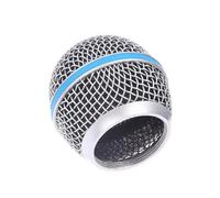 Limtula Stage Microphone Head Grille Cover Replacement with Threaded Metal Mesh for Routine Care, Streaming Rehearsal Use Mic Mesh Cap Threaded Dome Shell Vocal Head Cover Replacement Spare Rehearsal