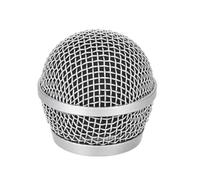 Limtula Stage Microphone Head Grille Cover Replacement with Threaded Metal Mesh for Routine Care, Streaming Rehearsal Use Mic Mesh Cap Threaded Dome Shell Vocal Head Cover Replacement Spare Rehearsal