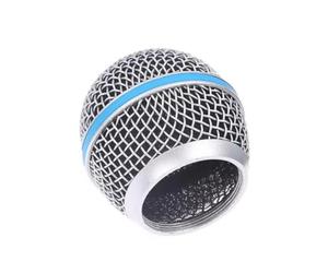Limtula Stage Microphone Head Grille Cover Replacement with Threaded Metal Mesh for Routine Care, Streaming Rehearsal Use Mic Mesh Cap Threaded Dome Shell Vocal Head Cover Replacement Spare Rehearsal