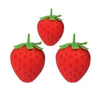 Limtula Strawberry Squishy Stress Balls for Kids & Adults - Realistic Fruit Fidget Squeeze Toys for Anxiety Relief, ADHD, Autism - Slow Rising Sensory Dough Ball Party Favors & Gifts