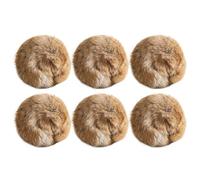 Limtula Stuffed Furry Ball Toy Soft Chewing for Kitten Teething Toy Ball Shape Keep Kitten Busy Chew Crinkling Teething Game Improve Mood Training Exercise