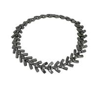 Limtula Styling Necklace in Stainless Steel, Bone-Inspired Statement Chain with 40cm Short Collar Length for Layering, Daily Wear and Festival Looks