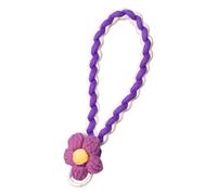 Limtula Stylish Colorful Braided Lanyard Keychain with Unique Flower Charm Handwoven Phone Strap for Car Key Accessories