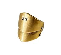Limtula Stylish Copper Loricae Rings Adjustable Band Vintage Inspired Accessory Copper for Trendy Outfits Vintage Loricae