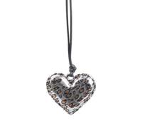 Limtula Stylish Retro Leopard Heart and Star Pendant Necklace Elegant Sweater Chain Adornment for Fashion Enthusiasts Modern Retro Designs