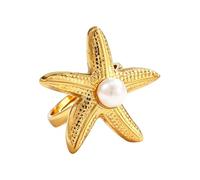 Limtula Stylish Sea Creature Alloy Rings with Adjustable Opening Jewelry Accessory for Any Occasion Seajewelry