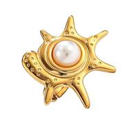 Limtula Stylish Sea Creature Alloy Rings with Adjustable Opening Jewelry Accessory for Any Occasion Seajewelry