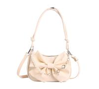 Limtula Stylish Women ' s Shoulder Bag Spacious Interior Lovely Bows Design Adjustable Strap PU Travel Bag
