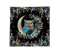 Limtula Sun Owl Pattern Astrology Tablecloth Tarots Divinations Altars Cloth Divinations Board Game Accessory Sun Owl Tarots Card Spiritual Deckcloth