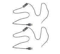 Limtula Switchable USB Power Cord 2 Pin Wire 22AWG, Black 1.5M