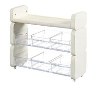 Limtula Teas Bag Shelf PET ABS Colorful Cream White For Storage Easy Sorting Construction For Housewife Enthusiast Space Saving Rack
