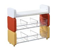 Limtula Teas Bag Shelf PET ABS Colorful Cream White For Storage Easy Sorting Construction For Housewife Enthusiast Space Saving Rack
