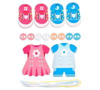 Limtula Threading Toy Early Childhood Development Toy for Teaching Essential Life Skills Through Fun Buttoning and Lacing Hand Eye Coordination Training