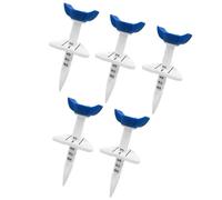Limtula Training Set with Visible Guide Lines, 5 Pack Nylon Ball Tees for Practice and Shot Setup for Golfers Printed Guide Line Shot Setup Nylon Golf Ball Cup Repeatable Height Golf Practice