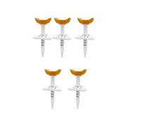 Limtula Training Set with Visible Guide Lines, 5 Pack Nylon Ball Tees for Practice and Shot Setup for Golfers Printed Guide Line Shot Setup Nylon Golf Ball Cup Repeatable Height Golf Practice