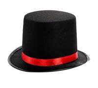 Limtula Trendsetting Flat Brimmed Hat With Ribbon For The Modern Wear Elegant Ribbon Hat For Stage Shows Magician Costume