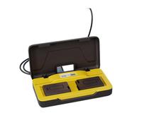 Limtula Type-C Camera Battery Storage Case for FW50 Batteries | Two Bay Refill Box with LCD Window for Desk Use and Portable Battery Supply