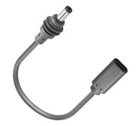 Limtula Type-C Female to 5.5x2.1mm Male Round Plug Adapter Cable | Short PVC Power Piece for Portable Vehicle Desk Field Equipment Setup, Gray Direct
