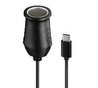 Limtula Type-C Male To 12V Car Adapter USB C Male To Car Socket Female Converter Cable