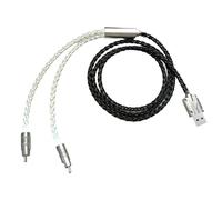 Limtula Type-C Routing Cable 1.3Meter for Home Desk Areas, Black silver | Braided Split Construction, Metal Housings, and Flexible Accessory Links
