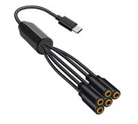 Limtula Type C To 3.5mm Female Headphone Splitter For Easy Sharing Across Phones Tablets Device Strong Chip Sound