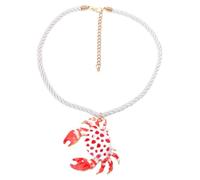 Limtula Unique Crustacean Charm Necklace Lightweight Alloy Trendy Neck Jewelry Neckchain Fashionable Her Fashion Charm Neckchain