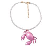 Limtula Unique Crustacean Charm Necklace Lightweight Alloy Trendy Neck Jewelry Neckchain Fashionable Her Fashion Charm Neckchain