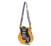 Limtula Unique Guitar Shaped PU Leather Crossbody Bag Adjustable Strap Shoulder Bags Handbag for Everyday Use and Concerts Music Lover ' s Accessory