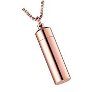 Limtula Urn Necklace for Ashes Cremation Jewelry Memorial, Rose gold