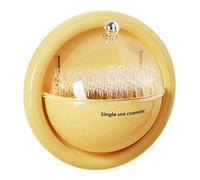 Limtula Wall Mounted Flipping Open Cosmetic Storage Box Rotating Makeup Organizers Compact Design Perfect for Bathroom Drillless Makeup Storage Box