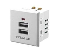 Limtula Wall Power Socket Double USB Charging Port For Mobile 5V 2.1A Output Panel Power Adapter Socket Board