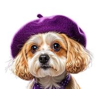 Limtula Warm Pet Berets Hat with Drawstring Cord Prevents Slipping Popular Wool Hat for Small Breeds Cats Party Props Pet Accessory