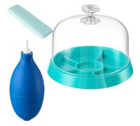 Limtula Watch Debris Removal Bundle 3-Piece Hand Squeeze Blower, Clear Care Dome, Portable Upkeep Accessory for Routine Tasks Indoors Watch Care Set Upkeep Tools Debris Removal Maintenance Set Manual