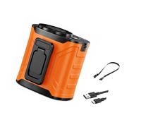 Limtula Wearable Cooling Fan with Rear Clip, 199-Setting Control, Rechargeable Relief for Outdoor Walking and Waiting Wearable Cooling Fan Belt Clip Air Body Commute Travel Desk Outdoor Work